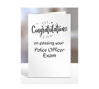 Congratulations on passing your Police Officer exam card, gifts for men, women, friend, colleague, boss, manager, presents for christmas, A5-244c_34