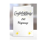 Congratulations on Pilgrimage Card, Gifts for Men, Women, Presents for Man, Woman or Person, Greetings Card, Funny, Joke, Silly, Gag, A5-128_54