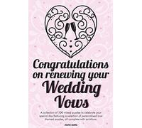 Congratulations On Renewing Your Wedding Vows Puzzle Book