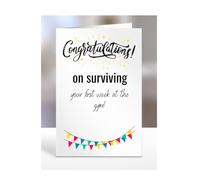 Congratulations on surviving your first w t the gym! card, Funny Cards for, Men, Women, Friends, Mum and Dad, Hilarious, Rude, A5-357d_8