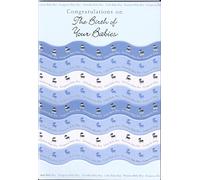 Congratulations on the Birth of Your Babies Card Triplets Twins Multiple Boys