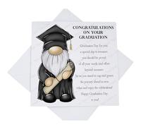 Congratulations On Your Graduation Card, Gonk Graduation Cap and Gown Card with Poem Verse, P3