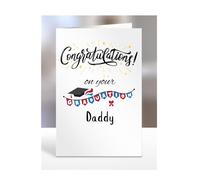 Congratulations on your graduation Daddy card present, gifts for men, women, female, male, A5-130_66