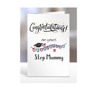 Congratulations on your graduation Step Mummy card present, gifts for men, women, female, male, A5-130_186