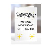 Congratulations on your new home Step Daddy Card, New House, Gifts for Men, Women, Presents for Man, Woman or Person, Greetings Card, A5-125_181