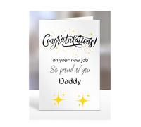 Congratulations on your new job card for Daddy, Gifts for Men or Women, Presents for Christmas, Greetings Card, Him, Her, Female, Male,A5-109_63