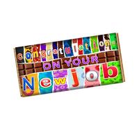 Congratulations on Your New Job Chocolate Bar Wrapper Novelty Gift Present CH-9611 (without chocolate bar (wrapper only))
