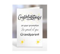 Congratulations on your promotion card, for Grandparent, gifts for men, women, him, her, female, male, presents for Christmas, new, so proud of you, A5-170_111
