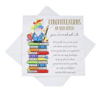 Congratulations On Your University Offer Card, Congrats On Your Uni Place Card with Poem Verse for Him Her, Gonk Bookstack