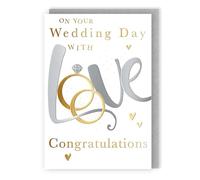 Congratulations On Your Wedding Day True Love Forever! Wedding Greeting Card IMP001