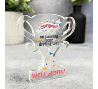 Congratulations Passed Driving Test Well Done Trophy Plaque Keepsake Gift - Small Gifts For Him For Her, Present, Acrylic Plaque, Unqiue Gift, Ornament, Décor, Plaque, trinket, Keepsake Gift