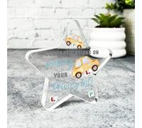 Congratulations Passing Driving Test Present Car Star Plaque Keepsake Gift - Small Gifts For Him For Her, Present, Acrylic Plaque, Unqiue Gift, Ornament, Décor, Plaque, trinket, Keepsake Gift