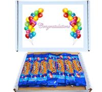 Congratulations Retro Sweet Hamper | Wham Original Chew Bar 21 Pack Box Classic Retro Chewy Sweets with a Fizzy Sherbet Centre Tangy & Fruity Flavour