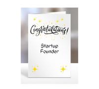 Congratulations Startup Founder card, gifts for men, women, colleagues, boss, manager, son, daughter, grandson, presents for christmas, A5-243c_193