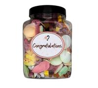Congratulations Sweet Jar Gift Fizzy Cola Bottles