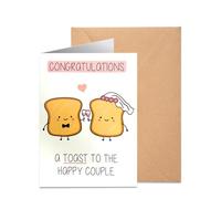 Congratulations Wedding Card For Bride & Groom, Congratulations Wedding Gifts For Couple, 12 × 17 Cm,Blank Inside & Envelope Included