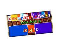 Congratulations You Are a Dad Chocolate Bar Wrapper Novelty Gift Father Daddy CH-618 (without chocolate bar)