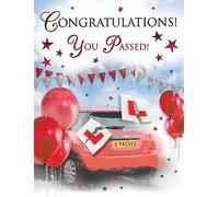 Congratulations You Passed your Driving Test, Red Mini - 8 x 6 inches - Regal Publishing