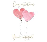 Congratulations You're Engaged Love Blooms! Hand-Finished Engagement Card JT260