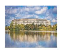 Congress Hall on the Nazi Party Rally Grounds, Nuremberg, Germany，Jigsaw Puzzles 1000 Piece Challenging Game Toys, 1000 Piece Jigsaw Puzzles for Adults Family Decoration Puzzle（38x26cm）-X47