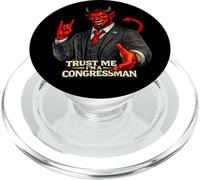 Congressman Devil | Protest Humor Satan Evil Corporate Greed PopSockets PopGrip for MagSafe
