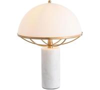 CONGRUI Desk lamp Postmodern Designer Study Office Showroom Desk Light Creative Living Room Bedroom Sofa Beside Desk Lamp Light Luxury Glass Marble Table Lamp Sample Room Backdrop Lighting Fixture Tab