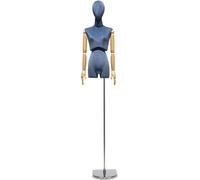 CONGRUI Female Retail Mannequins with Adjustable Height Ranging From 83 96 Inches Detachable for Tailor Shops Clothing Store(Blue)