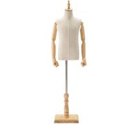 CONGRUI Mannequin Tailor Dummy Model The Height Can Be Adjusted Wood Arm Movable For Shops Small(#1,S)