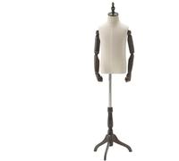 CONGRUI Mannequin Tailor Dummy Model The Height Can Be Adjusted Wood Arm Movable For Shops Small(#5,X)