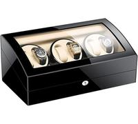 CONGRUI Watch Box Automatic Winder Wooden Paint Exterior Extremely Silent Motor Accessories