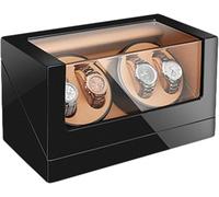 CONGRUI Watch Box Winder Automatic Watches Wooden Finish Motor Setting Lady Man Accessories