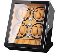 CONGRUI Watch Winder Storage Box for Winding Automatic Watches Space Wood Piano Paint Exterior