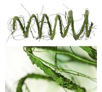 CONGZHANHH 118 inch Medium Malleable Artificial Green Tree Branches Grapevine Garland Fake Cherry Blossom Tree Trunk Twigs for Wall Hanging Willow Ivy Home Room Wedding Decoraton