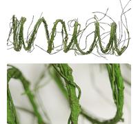 CONGZHANHH 118 inch Small Green Artificial Tree Branches Grapevine Garland Ivy Willow Vines Plants Fake Cherry Blossom Tree Trunk Twigs for Wall Hanging Forest Room Home Wedding New Year Decoration