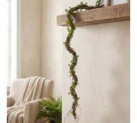 CONGZHANHH 69" Faux Leaf Grapevine Moss Tree Branch Halloween Garland Decor