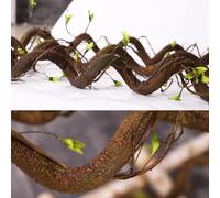 CONGZHANHH Bendable Artificial Tree Twigs Vine Branches Fake Plants Trunk Liana with Leaves for Home Wedding Garden Wall Hanging Decoration