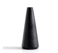 Conical Black Ceramic Flower Bud Vase Handmade Minimalism Decorative Taper Floral Vases Table Top Centerpieces for Home Office Wedding Party Bedroom Living Room Desk