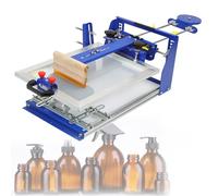 Conical Bottle Screen Printing Machine for Smooth Printing, Ergonomic Push-Pull Design, Ideal for Thermos Cups, Pens, and Fishing Rods Under 170mm Diameter