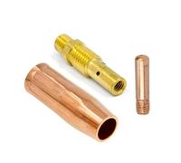 Conical Copper MIG MAG Gas Nozzle for Magnum 100L & Mini/# Welders, Model 21-50, /2-Inch Diameter, 3-Pack