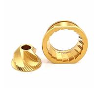 Conical Grinder Burr Compatible with Jura Aroma G2 G3 and HS-Plus grinder, stainless steel & Titanium golden burr set for automatic espresso coffee machines A1 A4 A8 Z6 Z8 (Titanium Gold)