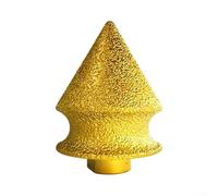 Conical Grinding Wheel For M10 Thread, Emery Silicon Carbide Chamfer Bit For Glass And Porcelain Tiles, Polishing Disc For 100 Type Angle Grinder, Gold Finish Stone Edge Finishing Tool(38+50mm)