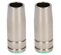Conical Nozzle Shroud for MIG Welder MB25, 2-Pack Push-On Gas Nozzle Guard, 22mm OD × 15mm ID × 57mm