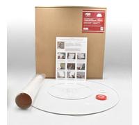 Conical Pendant Lampshade Making Kit - Tapered Circle Shape DIY Ceiling Light Shade Made in The UK by Needcraft - Use with Fabric, Textile, Wallpaper of Choice (White, 50cm)