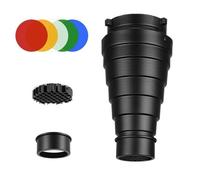 Conical Snoot Set Enhances Light Control for Creative Photographers and Enthusiasts Aluminum of Bowens Mount Metal Photography Accessories