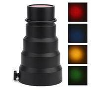 Conical Snoot with Lamp, Portable Cellular Grid High Reliability Conical Snoot, for Better of the Shape and Contour of the Object