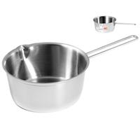 Conical Stainless Steel Casserole HOME Ecopoint 1 Handle 16 Cm