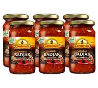 Conimex - Sambal Badjak - 200g x 6 Bottles - Baked & Spicy Hot Chili Paste - Spicy - Flavoring - Food Enhancer - East-Asian Cuisines - Marinades - Soup - Oriental Dishes - Rich Ingredients