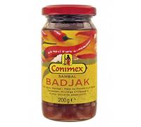 Conimex Sambal Badjak, Baked and Spicy Hot Chili Paste 200 g (Pack of 2)