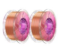 Conjure Silk PLA Filament 1.75mm, Tricolor Filament,2kg Red-Gold-Purple