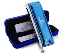 CONJURER Chromatic Harmonica with Diaphragm and Piston 12 Holes 48 Notes, C Harmonica with Diaphragm has Excellent Airtightness, Perfect for Beginners, Adults, Professional Playing, Exquisite Gifts